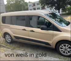 von weiß in gold